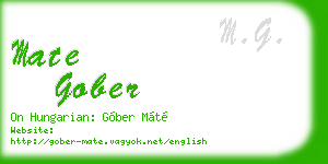 mate gober business card